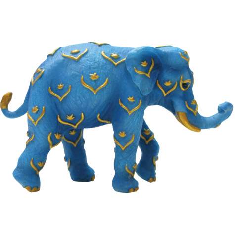 Blue and Gold Mini Elephant