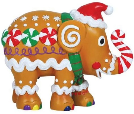 Gingerphant Elephant Ornament in a Tin